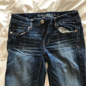 American Eagle Dark—>Medium Wash Jeans